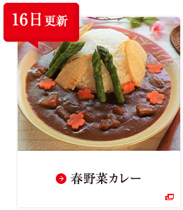 16日更新 春野菜カレー