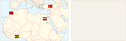 地図：中東・アフリカ