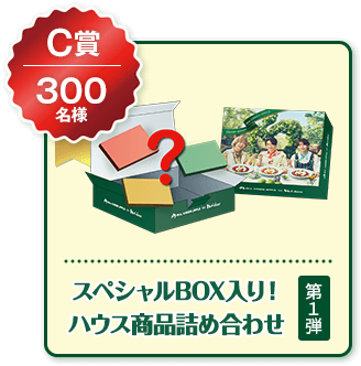 C賞 300名様 スペシャル BOX入り！  ハウス商品 詰め合わせ 第１弾