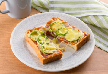 バーベキュー風味のピザトースト