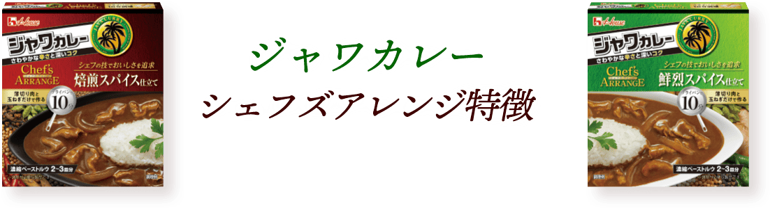 ジャワカレー シェフズアレンジ特徴