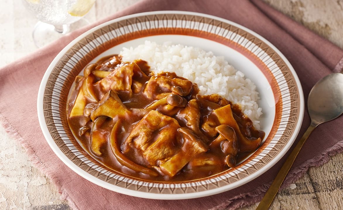 焙煎スパイス仕立てのきのこのカレー