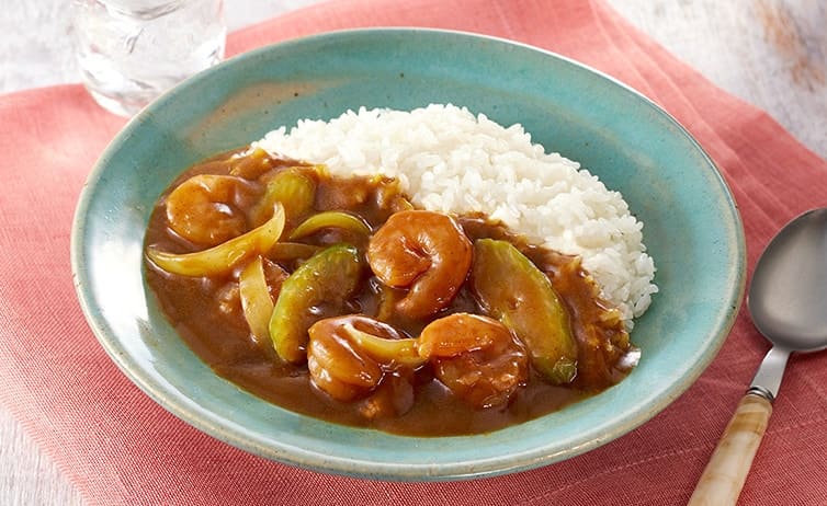えびとセロリのカレー
