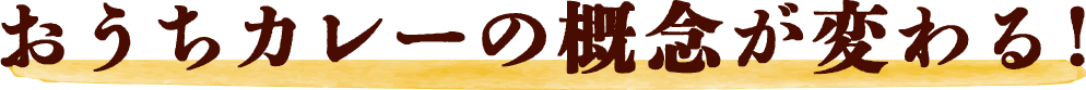 おうちカレーの概念が変わる！