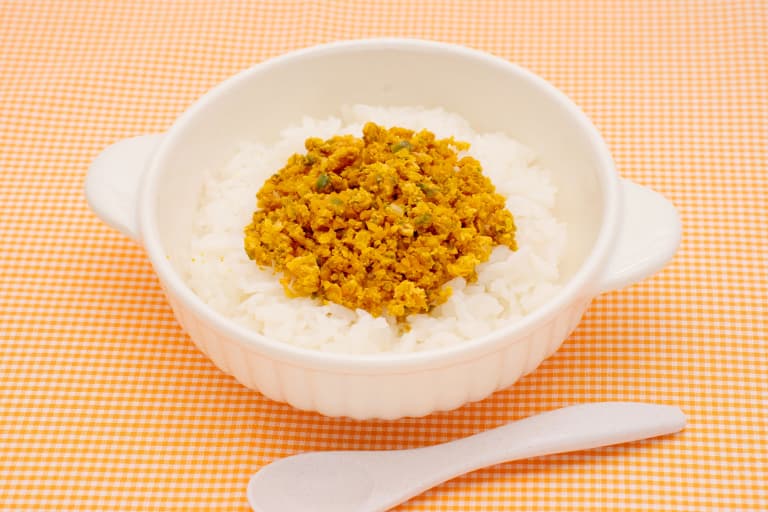 レンジで簡単キーマカレー