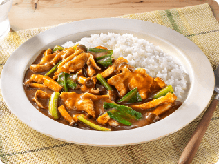 小松菜と油揚げの時短カレー