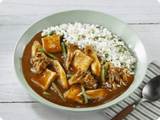 かぶライスと食べる厚揚げカレー
