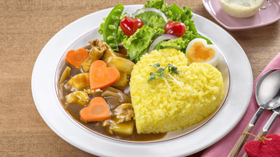 ハートいっぱいワンディッシュカレー