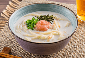 明太クリームうどん