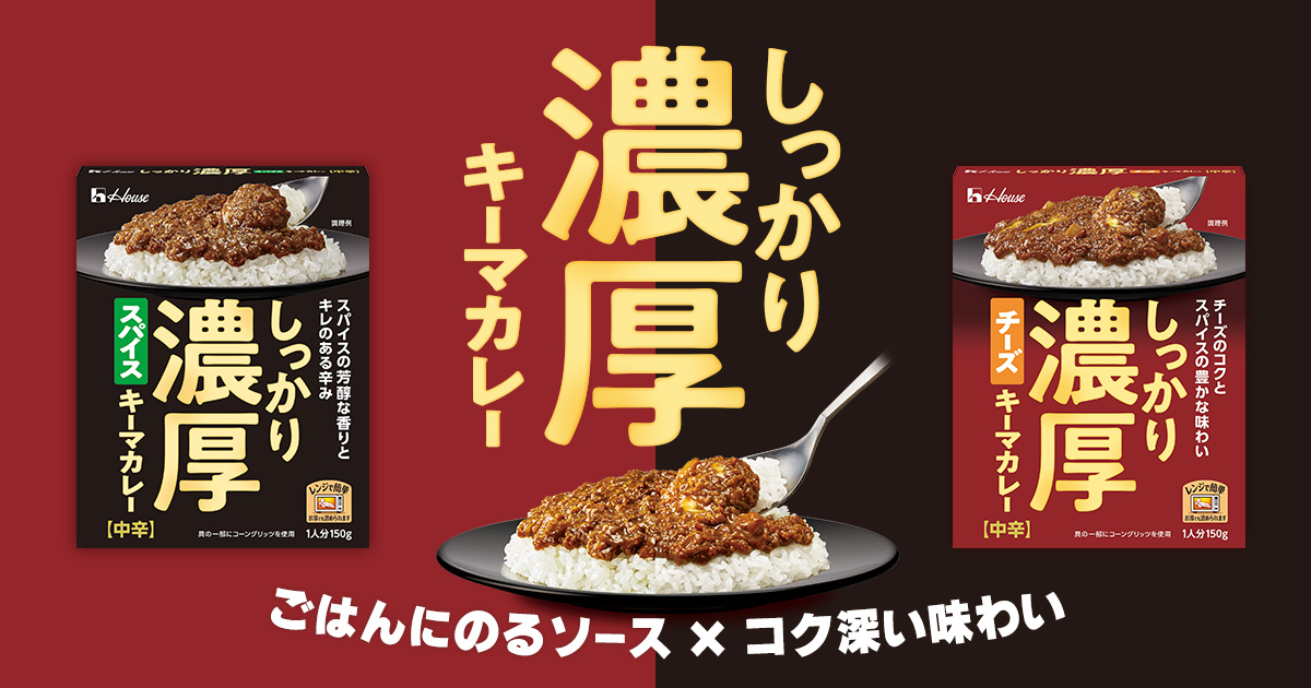 しっかり濃厚キーマカレー ごはんにのるソースxコク深い味わい