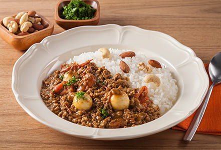 電子レンジで作る!簡単キーマエッグカレー