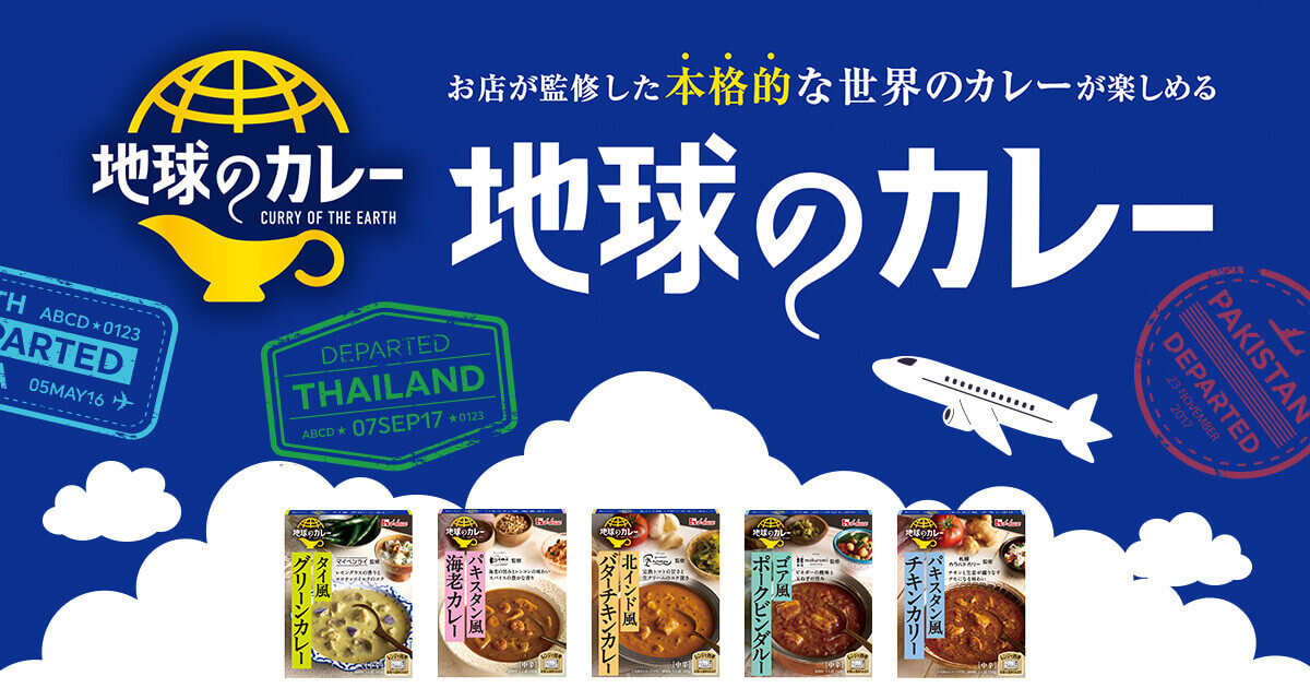 地球のカレー CURRY OF THE EARTH お店が監修した本格的な世界のカレーが楽しめる 地球のカレー
