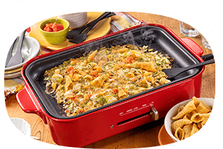 NEW 「オタフクソース」とコラボ とんがりコーンもんじゃ焼き