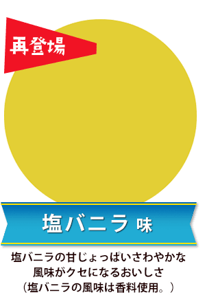 とんがりコーン ＜塩バニラ味＞ 塩バニラの甘じょっぱいさわやかな風味がクセになるおいしさ（塩バニラの風味は香料使用。）