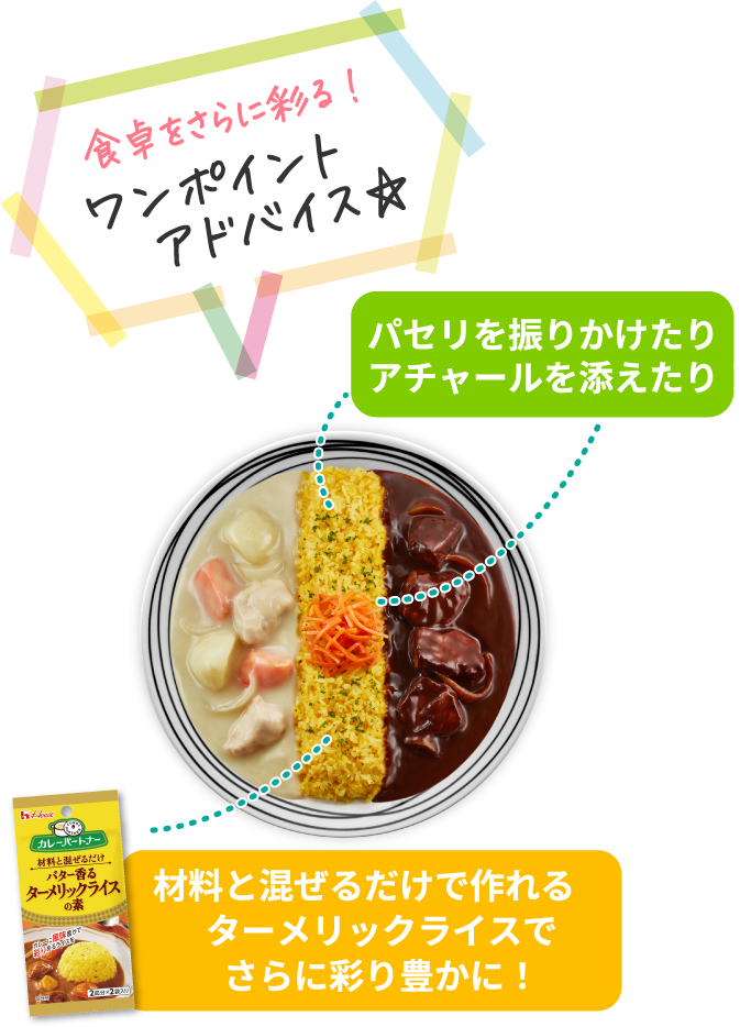 食卓をさらに彩る! ワンポイントアドバイス☆