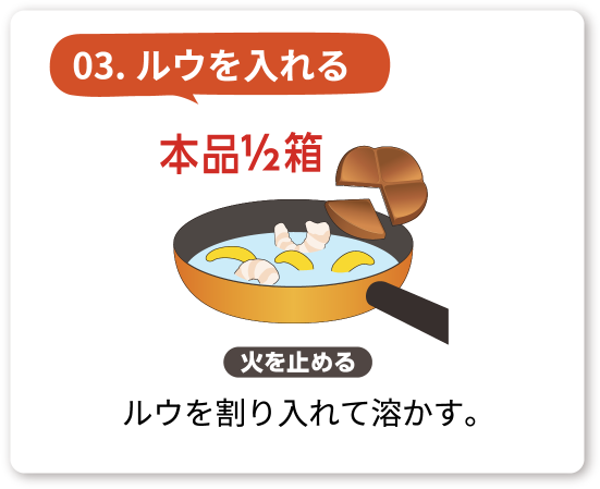 03.ルウを入れる