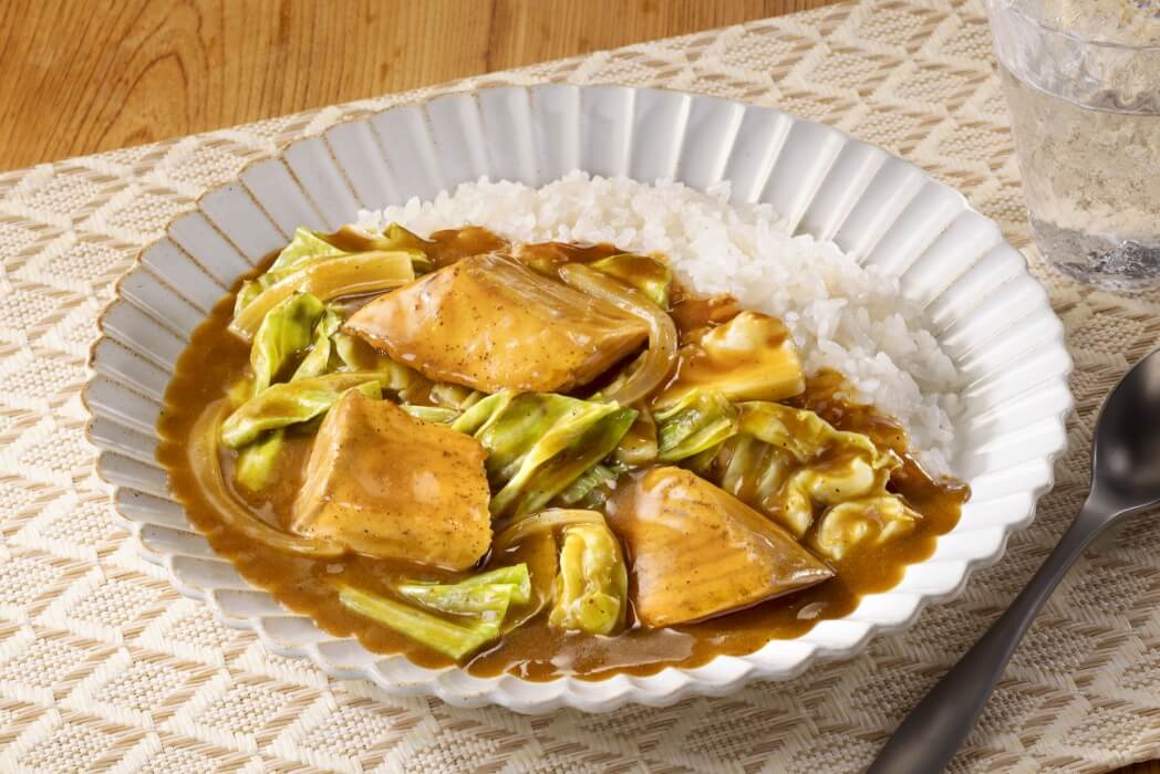 鮭とキャベツのカレー