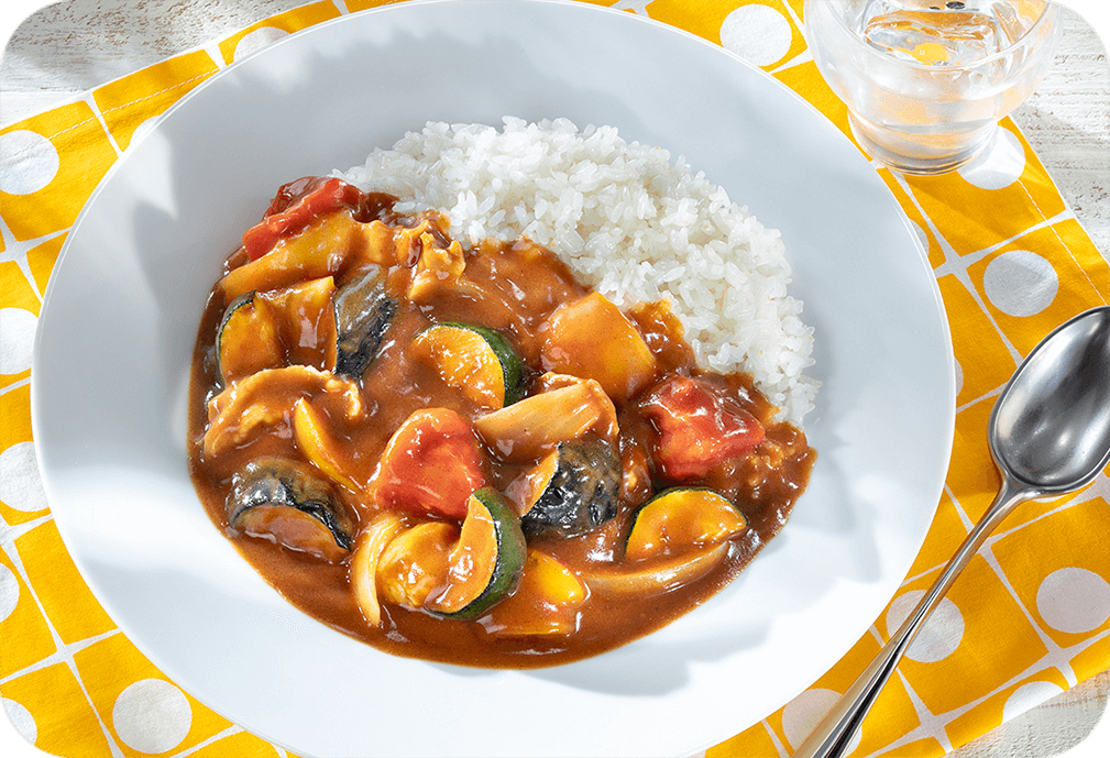 夏野菜の彩りカレー