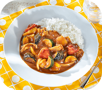 夏野菜の彩りカレー