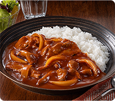 「完熟トマトの香ばしスパイシーハヤシ」