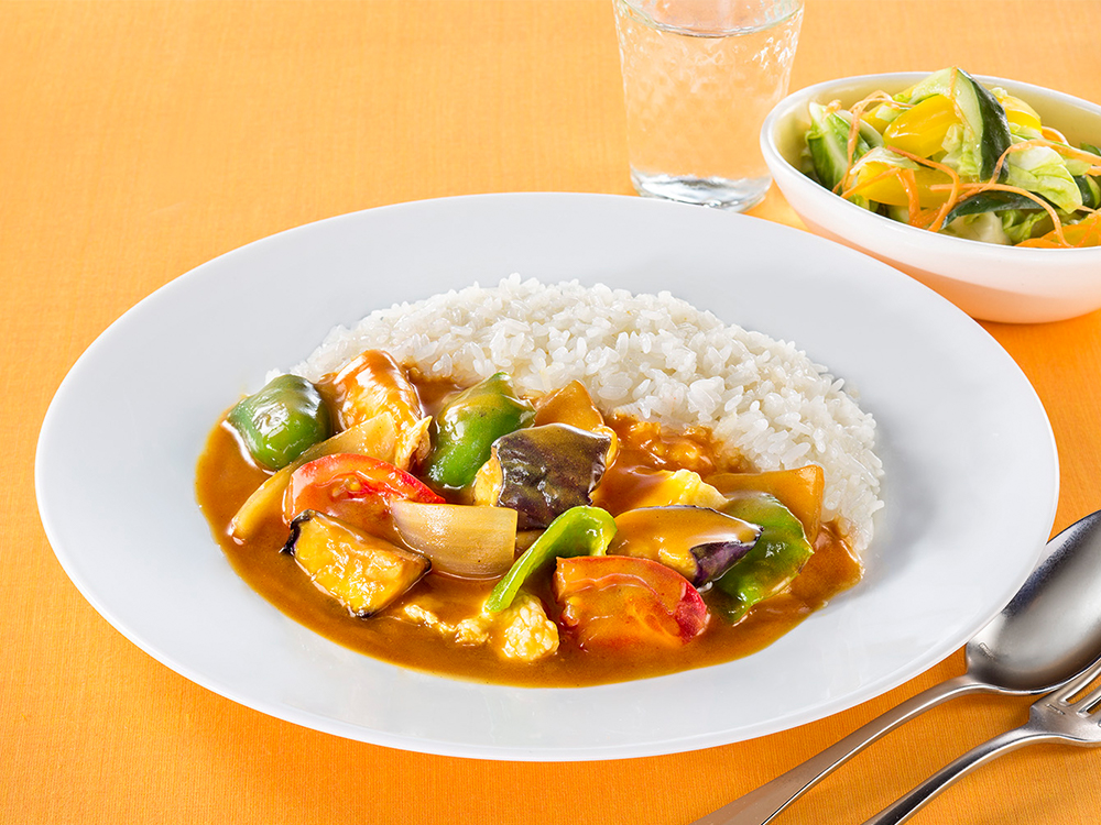 【2018宮崎】ピーマンとなすとトマトのカレー